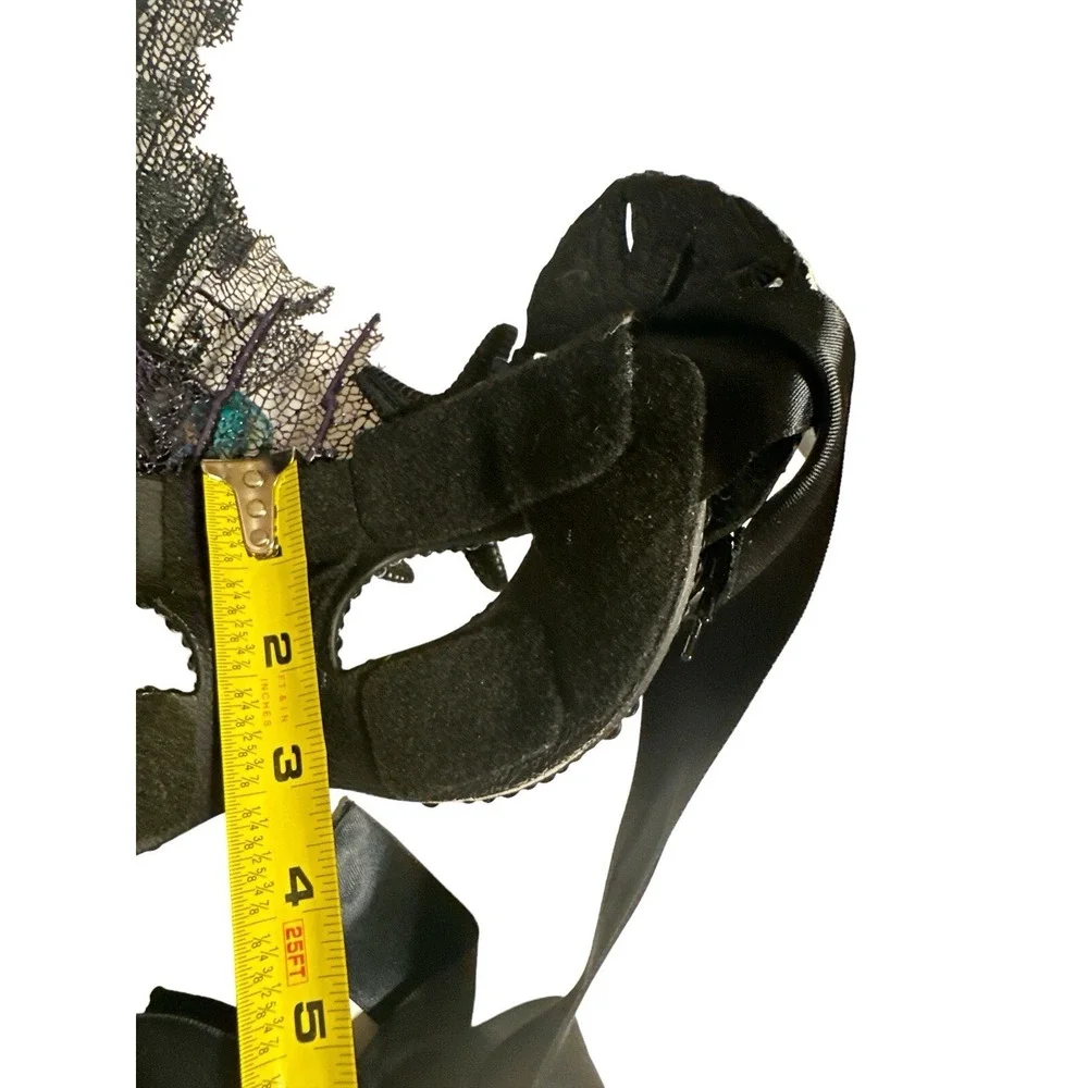 Masquerade Under‎ The Ocean Little Mermaid Seashell Girl Black Mask Ribbon Tie